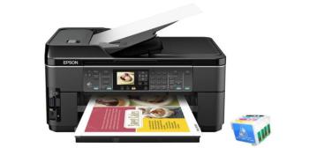 МФУ Epson WorkForce WF-7510 с ПЗК и чернилами