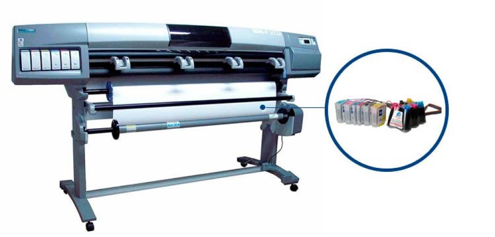 изображение Плоттер HP DesignJet 5000 с СНПЧ - изображение 1