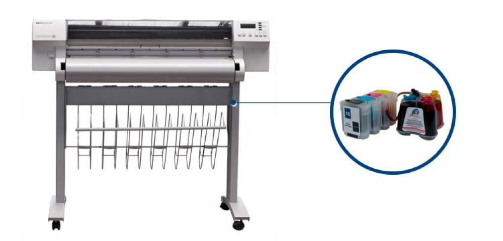изображение Плоттер HP DesignJet 750 с СНПЧ - изображение 1
