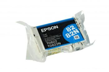 Картридж Epson T0822 Cyan (голубой) код C13T08224A10