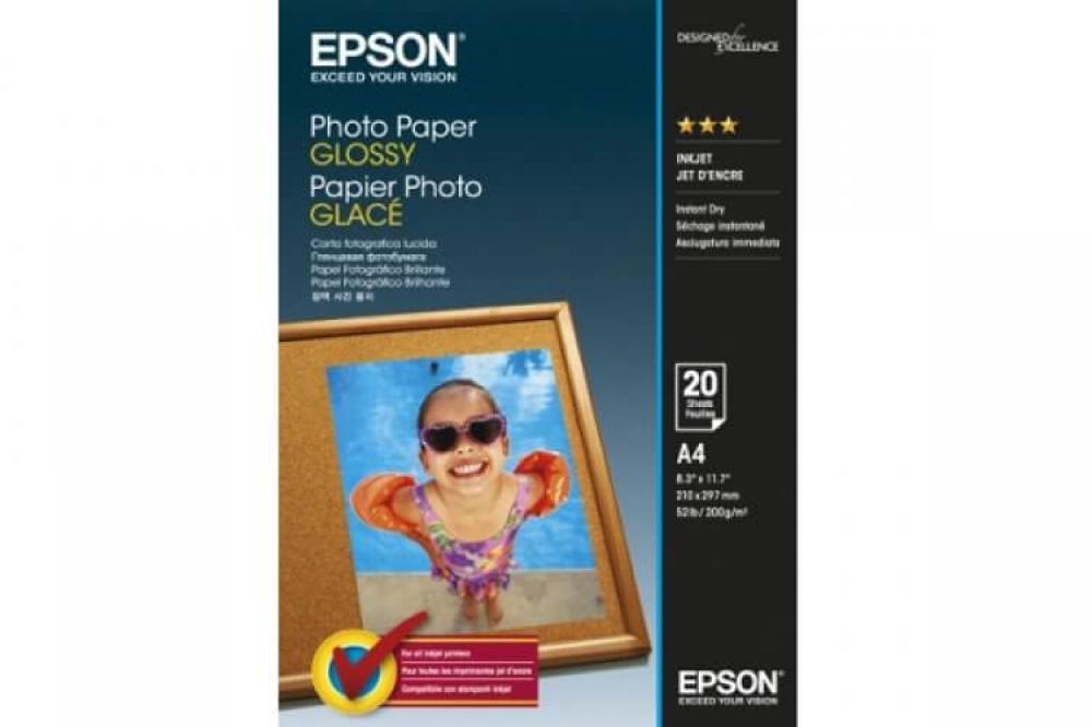 изображение Глянцевая фотобумага Epson Glossy Photo Paper A4, 200g, 20 листов - изображение 1
