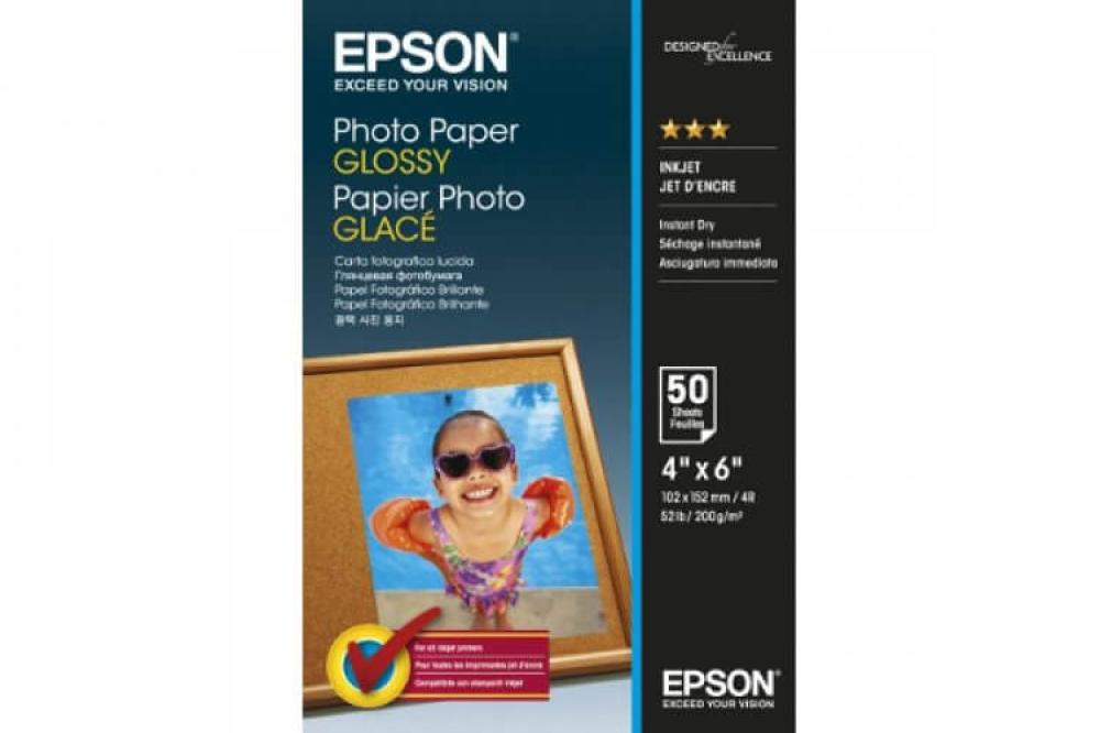 изображение Глянцевая фотобумага Epson Glossy Photo Paper 10x15,  200g, 50 листов - изображение 1