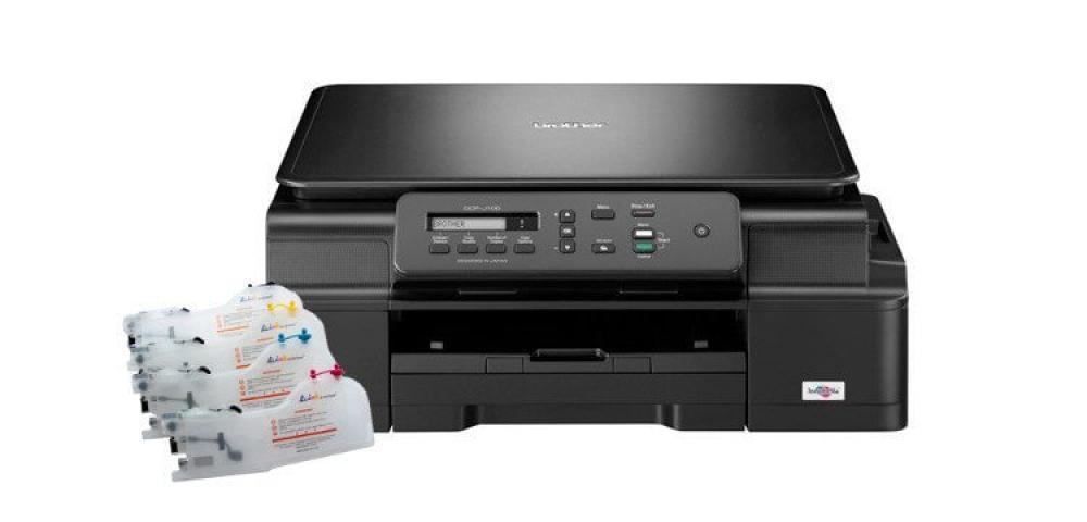 изображение МФУ Brother DCP-J100 с ПЗК и чернилами - изображение 1
