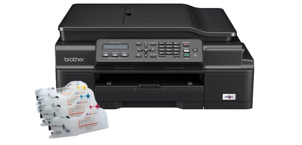 изображение МФУ Brother MFC-J200 с ПЗК и чернилами - изображение 1